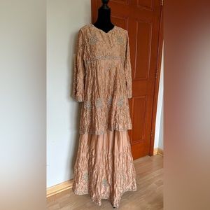 Baby pink with silver work - gorgeous for any fancy occasion- Pakistani